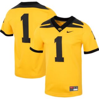 #1 Iowa Hawkeyes Untouchable Football Jersey - Gold