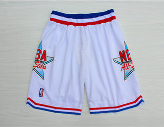 1992 All-Star White Hardwood Classics Shorts