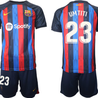 2022-23 Men's Barcelona home #23 Umtiti Jersey