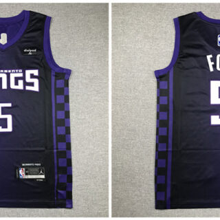 Kings 5 De'Aaron Fox Purple Nike 2023-2024 City Edition Swingman Jersey