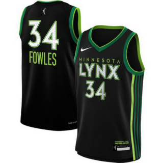 Youth Minnesota Lynx Sylvia Fowles Nike Black 2023 Rebel Edition Victory Player Jersey