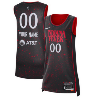 Unisex Indiana Fever Nike Black 2021 Rebel Edition Victory Custom Jersey