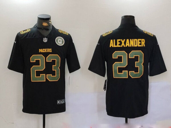Men's Green Bay Packers #23 Jaire Alexander Black Fashion Vapor Limited Stitched Football Jerseys