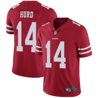 49ers #14 Jalen Hurd Red Team Color Men's Stitched Football Vapor Untouchable Limited Jersey