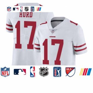 49ers #17 Jalen Hurd White Men's Stitched Football Vapor Untouchable Limited Jersey