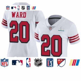 49ers #20 Jimmie Ward White Rush Super Bowl LIV Bound Women's Stitched Football Vapor Untouchable Limited Jersey