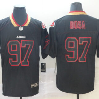 49ers 97 Nick Bosa Black Shadow Legend Limited Jersey