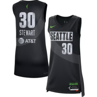 Women's Seattle Storm Breanna Stewart Nike Black 2021 Rebel Edition Victory Player Jersey