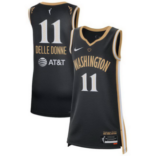 Unisex Washington Mystics Elena Delle Donne Nike Black Rebel Edition Victory Player Jersey