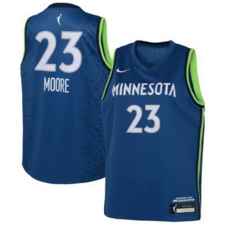Youth Minnesota Lynx Maya Moore Nike Blue 2021 Explorer Edition Victory Player Jersey