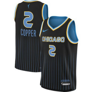 Youth Chicago Sky Kahleah Copper Nike Black 2021 Explorer Edition Victory Player Jersey