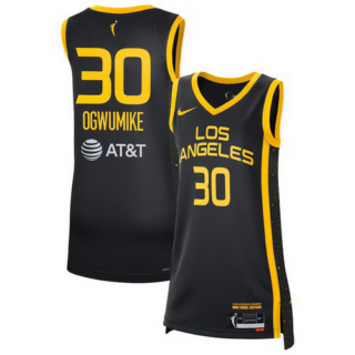 Women's Los Angeles Sparks Nneka Ogwumike Nike Black 2021 Rebel Edition Victory Player Jersey