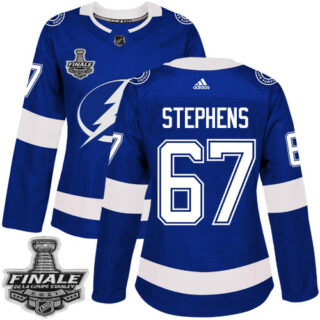 Adidas Lightning #67 Mitchell Stephens Blue Home Authentic Women's 2021 NHL Stanley Cup Final Patch Jersey