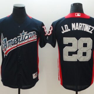 American League 28 J.D. Martinez Navy 2018 MLB All-Star Game Home Run Derby Jersey