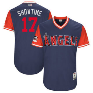 Angels 17 Shohei Ohtani Showtime Navy 2018 Players' Weekend Authentic Team Jersey