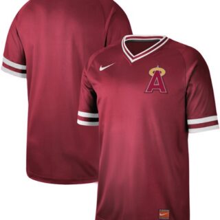 Angels of Anaheim Blank Red Authentic Cooperstown Collection Stitched Baseball Jersey