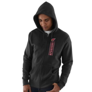 Arizona Cardinals Hook And Ladder Full Zip Hoodie Black