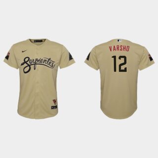 Arizona Diamondbacks #12 Daulton Varsho Youth Nike 2021 City Connect MLB Jersey Gold