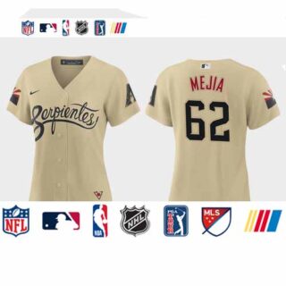Arizona Diamondbacks #62 Humberto Mejia Women's Nike 2021 City Connect MLB Jersey Gold