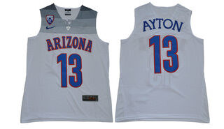Arizona Wildcats 13 Deandre Ayton White College Basketball Jersey