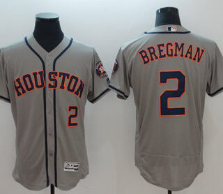 Astros 2 Alex Bregman Gray Flexbase Jersey