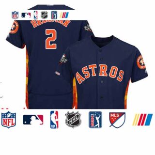 Astros #2 Alex Bregman Navy Blue Flexbase Authentic Collection 2019 World Series Bound Stitched Baseball Jersey