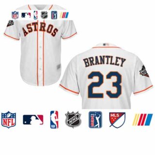 Astros #23 Michael Brantley White New Cool Base 2019 World Series Bound Stitched Baseball Jersey