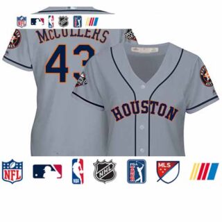 Astros #43 Lance McCullers Grey Road 2019 World Series Bound Women's Stitched Baseball Jersey