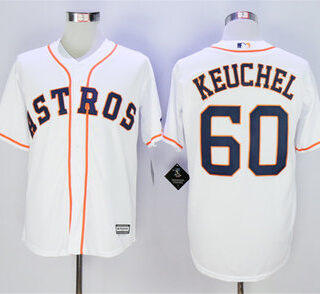 Astros 60 Dallas Keuchel White Cool Base Jersey