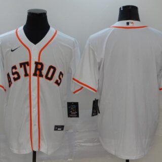 Astros Blank White 2020 Nike Cool Base Jersey