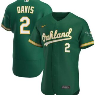 Athletics 2 Khris Davis Green 2020 Nike Flexbase Jersey