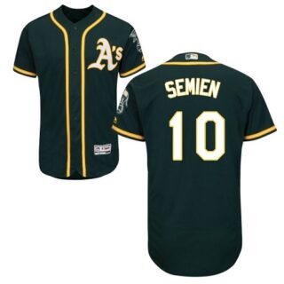 Athletics #10 Marcus Semien Green Flexbase Authentic Collection Stitched Baseball Jersey