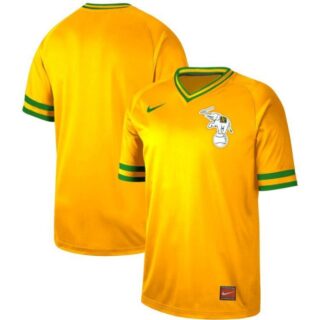 Athletics Blank Yellow Throwback Jersey