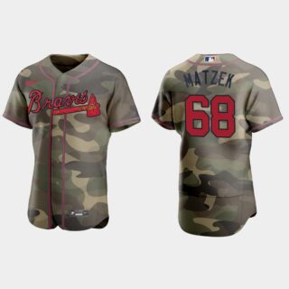 Atlanta Braves #68 Tyler Matzek Men's Nike 2021 Armed Forces Day Authentic MLB Jersey -Camo