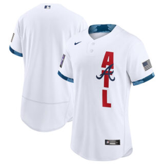 Atlanta Braves Blank 2021 White All-Star Flex Base Stitched MLB Jersey