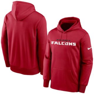 Atlanta Falcons Nike Fan Gear Wordmark Performance Pullover Hoodie Red