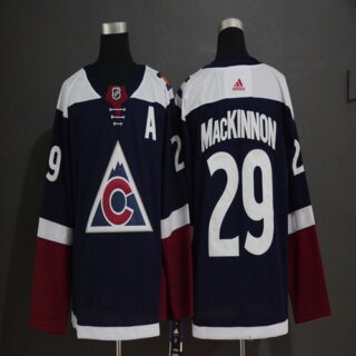 Avalanche 29 Nathan MacKinnon Navy Alternate Adidas Jersey