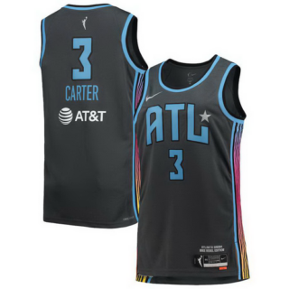 Women's Atlanta Dream Chennedy Carter Nike Black 2021 Rebel Edition Victory Player Jersey
