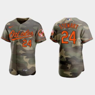 Baltimore Orioles #24 Dj Stewart Men's Nike 2021 Armed Forces Day Authentic MLB Jersey -Camo