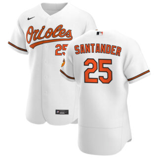 Baltimore Orioles #25 Anthony Santander Men's Nike White Home 2020 Authentic Player MLB Jersey