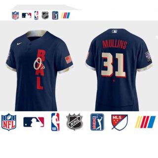 Baltimore Orioles #31 Cedric Mullins 2021 Mlb All Star Game Authentic Navy Jersey
