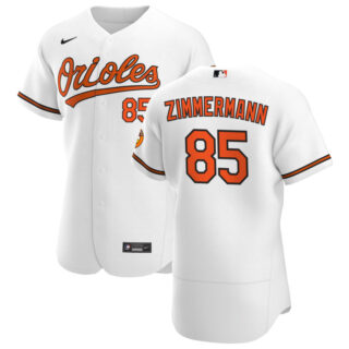 Baltimore Orioles #85 Bruce Zimmermann Men's Nike White Home 2020 Authentic Player MLB Jersey