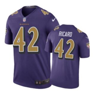 Baltimore Ravens #42 Patrick Ricard Nike color rush Purple Jersey
