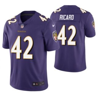 Baltimore Ravens #42 Patrick Ricard Purple Vapor Untouchable Limited Jersey