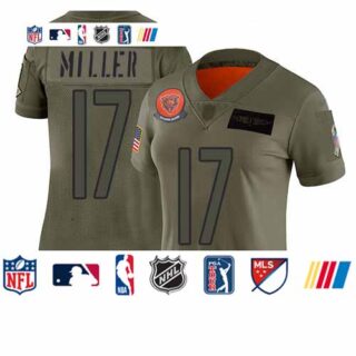 Bears #17 Anthony Miller Camo Women's Stitched Football Limited 2019 Salute to Service Jersey