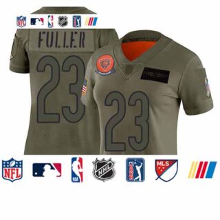 Bears #23 Kyle Fuller Camo Women's Stitched Football Limited 2019 Salute to Service Jersey