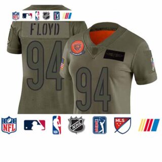 Bears #94 Leonard Floyd Camo Women's Stitched Football Limited 2019 Salute to Service Jersey