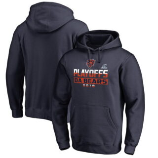 Bears Navy 2018 NFL Playoffs Da Bears Men's Pullover Hoodie