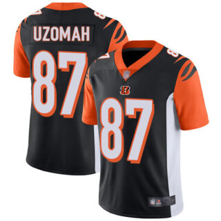 Bengals #87 C.J. Uzomah Black Team Color Men's Stitched Football Vapor Untouchable Limited Jersey