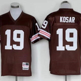 Men's Bernie Kosar #19 Cleveland Browns Jersey Mitchell & Ness
